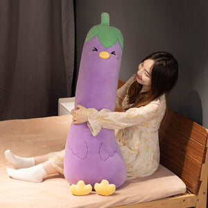 Long Vegetable Duck Family Plush Collection-Enchanted peach