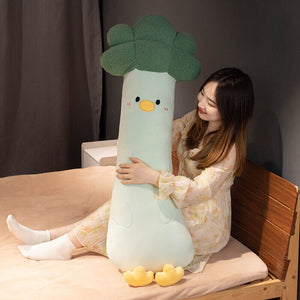 Long Vegetable Duck Family Plush Collection-Enchanted peach