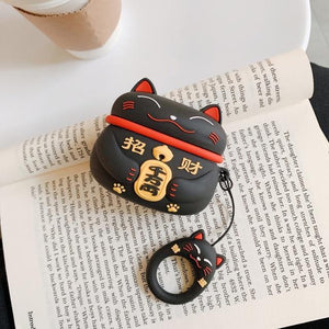 Lucky Cat Airpods Case (1&2&3&Pro) | LIMITED STOCK-Enchanted peach