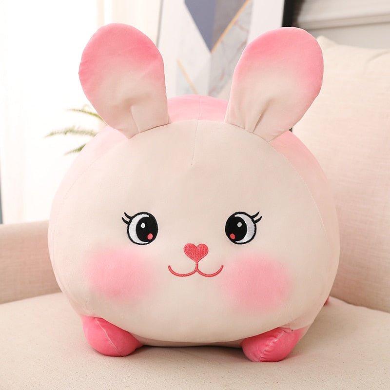 Lucky Strawberry Bunny Plushies-Enchanted peach