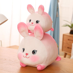 Lucky Strawberry Bunny Plushies-Enchanted peach