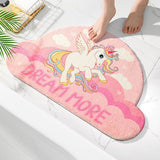 Magical Unicorn Soft Bathroom Mat Collection-Enchanted peach