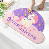 Magical Unicorn Soft Bathroom Mat Collection-Enchanted peach