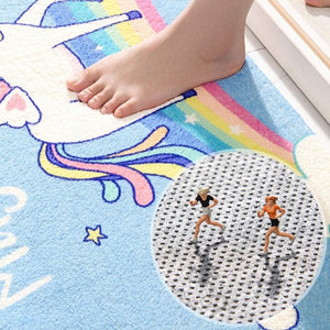 Magical Unicorn Soft Bathroom Mat Collection-Enchanted peach