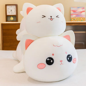 Momo & Nala the Kawaii Laying Cats-Enchanted peach