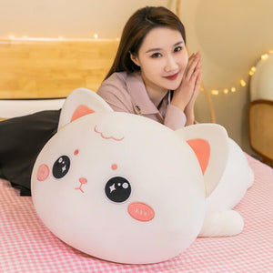 Momo & Nala the Kawaii Laying Cats-Enchanted peach