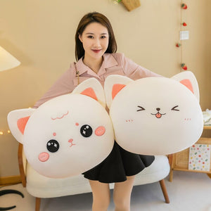 Momo & Nala the Kawaii Laying Cats-Enchanted peach