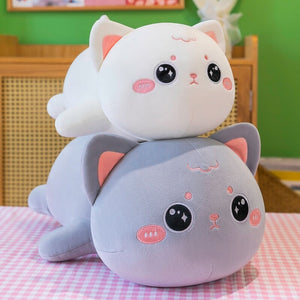 Momo & Nala the Kawaii Laying Cats-Enchanted peach