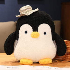 Mumble and Frosty the Fluffy Penguin Plushie-Enchanted peach