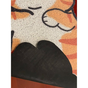 My Cute Animal Shape Floor Mat-Enchanted peach