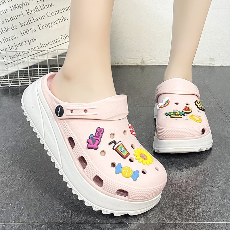 My Love Kawaii Clogs Women-Enchanted peach