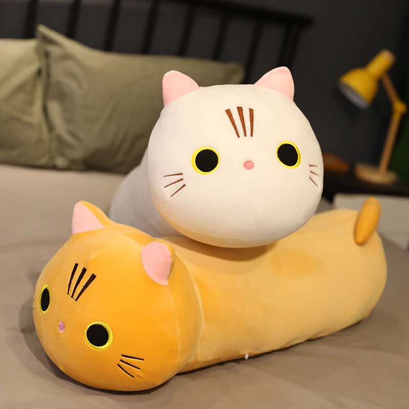 Napping Neko Plushies-Enchanted peach