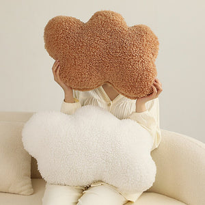 Nordic Fluffy Cloud Plushie Pillow-Enchanted peach