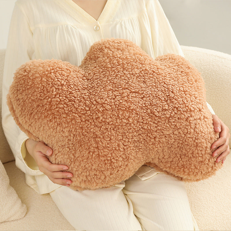 Nordic Fluffy Cloud Plushie Pillow-Enchanted peach