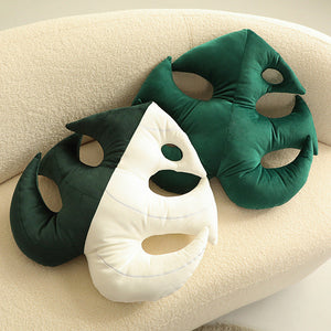 Nordic Green Lifelike Leaf Plushies Pillow-Enchanted peach