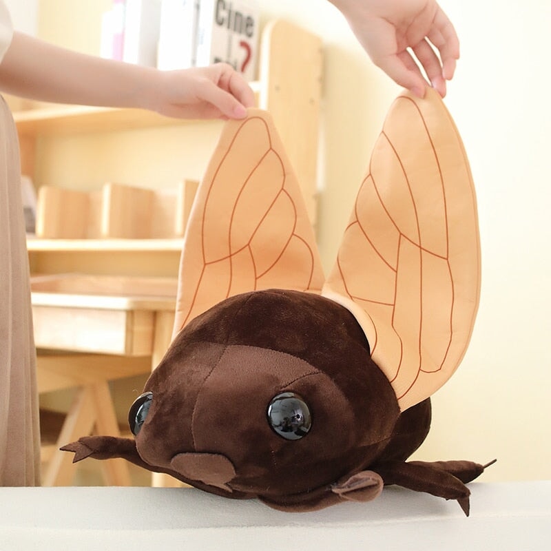 Nori & Hana the Big Fly Insect Plushies-Enchanted peach