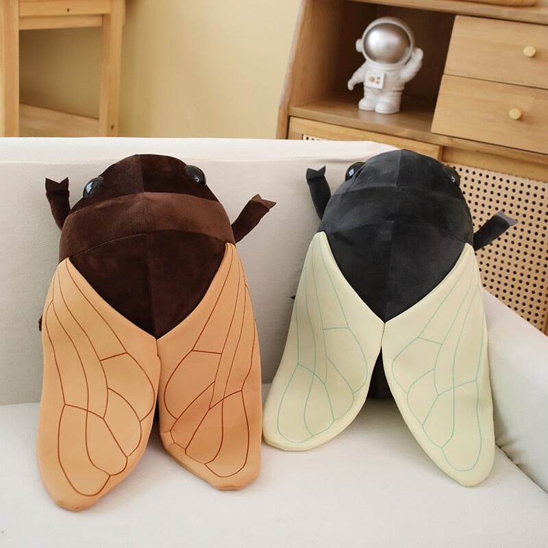 Nori & Hana the Big Fly Insect Plushies-Enchanted peach