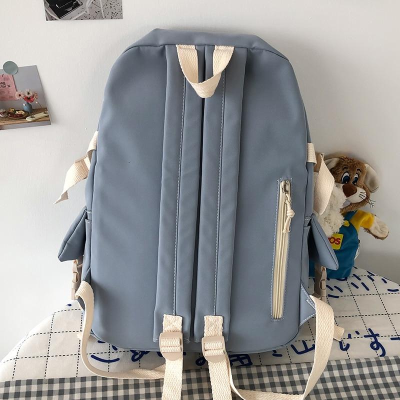 Nylon Study Besties Backpack-Enchanted peach