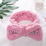 OMG Bow Headband-Enchanted peach