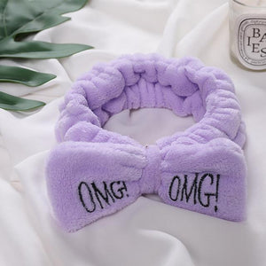 OMG Bow Headband-Enchanted peach