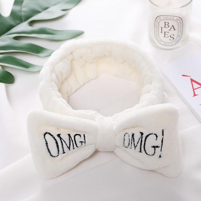 OMG Bow Headband-Enchanted peach