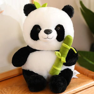 Panda & Bamboo Buddy Plushies-Enchanted peach