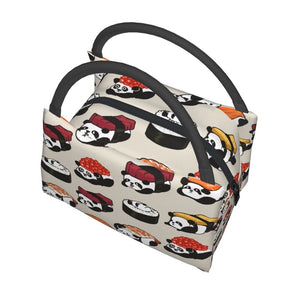 Panda Sushi Japanese Kawaii Lunch Bag-Enchanted peach