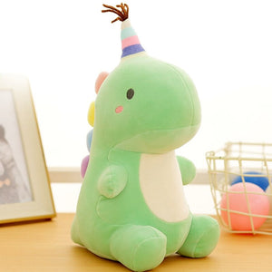 Party Dinosaur Plushies-Enchanted peach