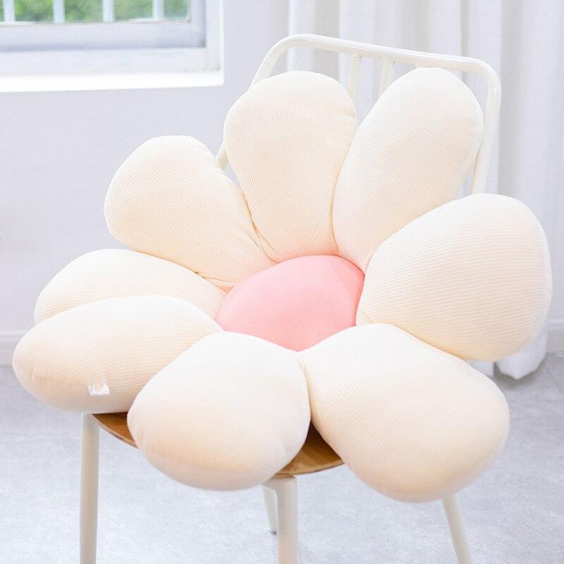 Pastel Daisy Cushion-Enchanted peach