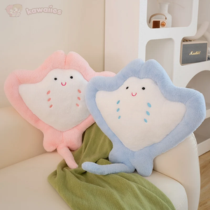 Pastel Manta Sting Ray Plush-Enchanted peach