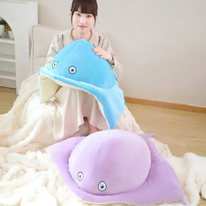 Pastel Purple Blue Stingray Plushies-Enchanted peach