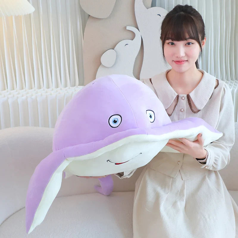 Pastel Purple Blue Stingray Plushies-Enchanted peach