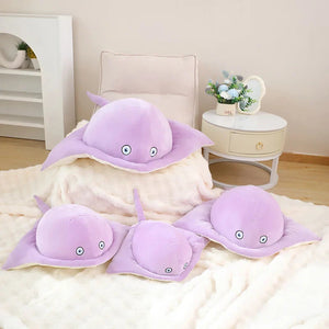 Pastel Purple Blue Stingray Plushies-Enchanted peach