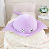 Pastel Purple Blue Stingray Plushies-Enchanted peach