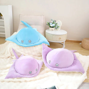 Pastel Purple Blue Stingray Plushies-Enchanted peach