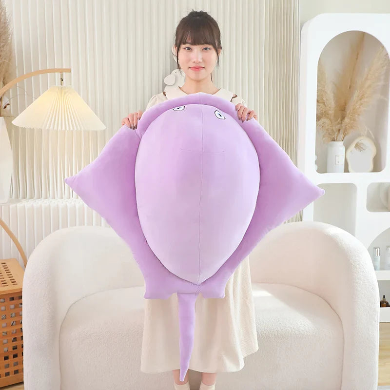 Pastel Purple Blue Stingray Plushies-Enchanted peach