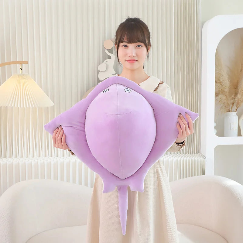 Pastel Purple Blue Stingray Plushies-Enchanted peach