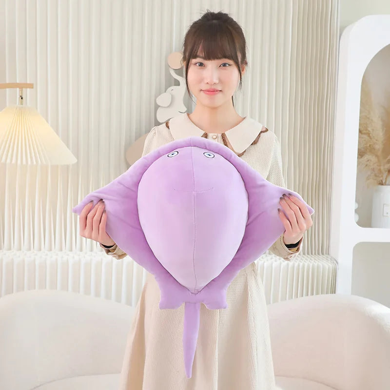 Pastel Purple Blue Stingray Plushies-Enchanted peach