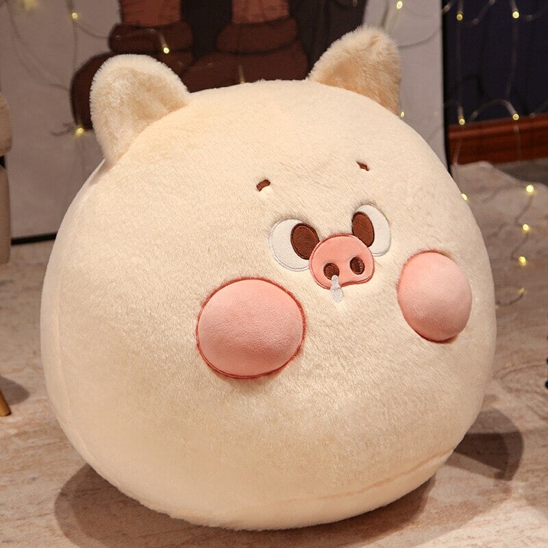 Perky Pigs Ball Plushie-Enchanted peach