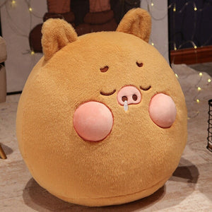 Perky Pigs Ball Plushie-Enchanted peach