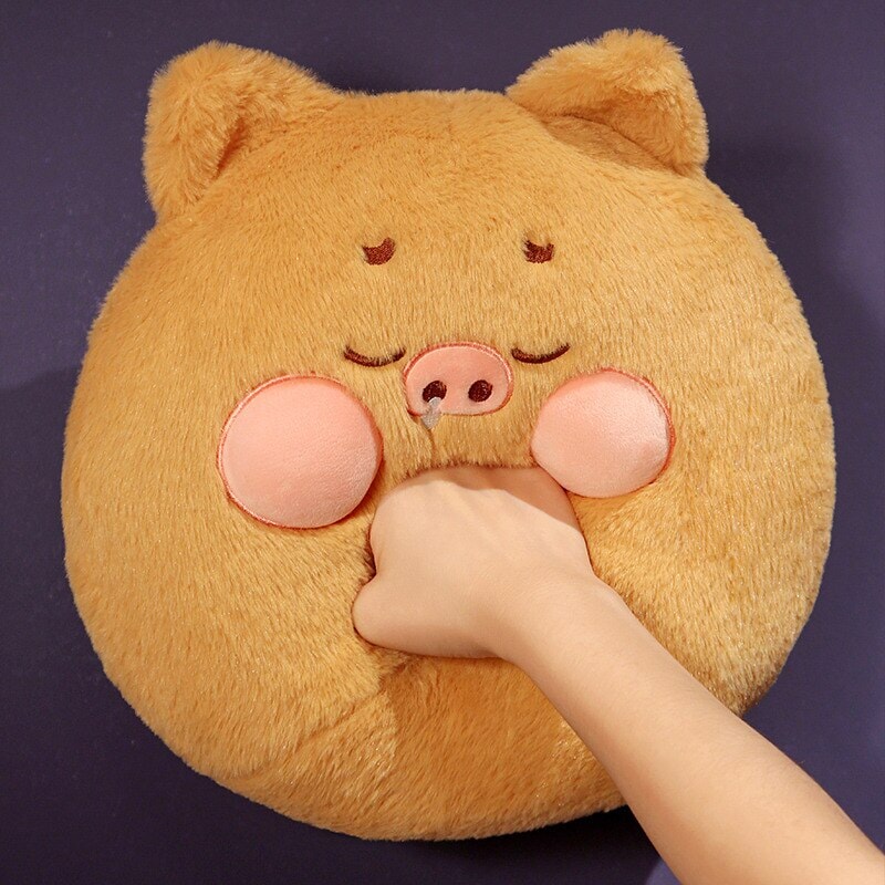 Perky Pigs Ball Plushie-Enchanted peach