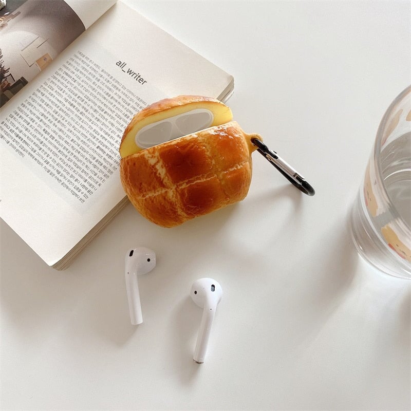 Pineapple Bread Airpods Case (1&2&Pro)-Enchanted peach