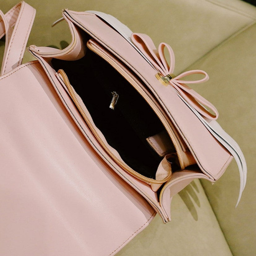 Pink Angel Wings Shoulder Bag Hand Bag-Enchanted peach