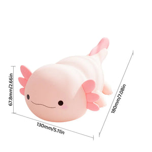 Pink Axolotl LED Night Light-Enchanted peach