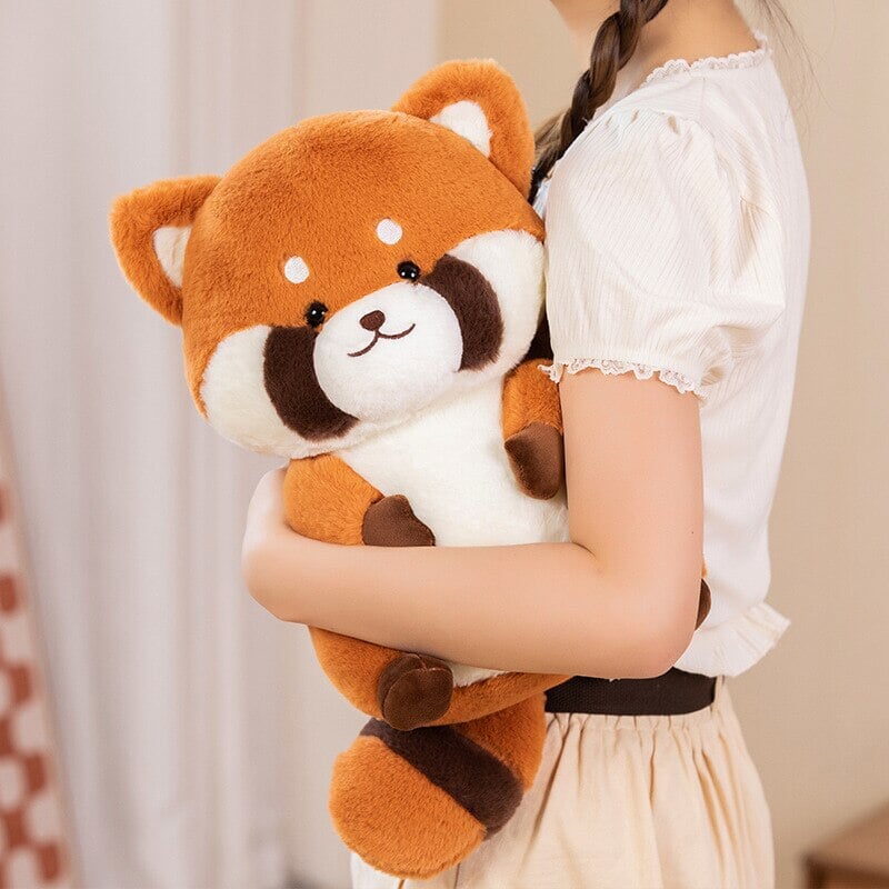 Pippin the Lovely Cute Red Panda Plush-Enchanted peach