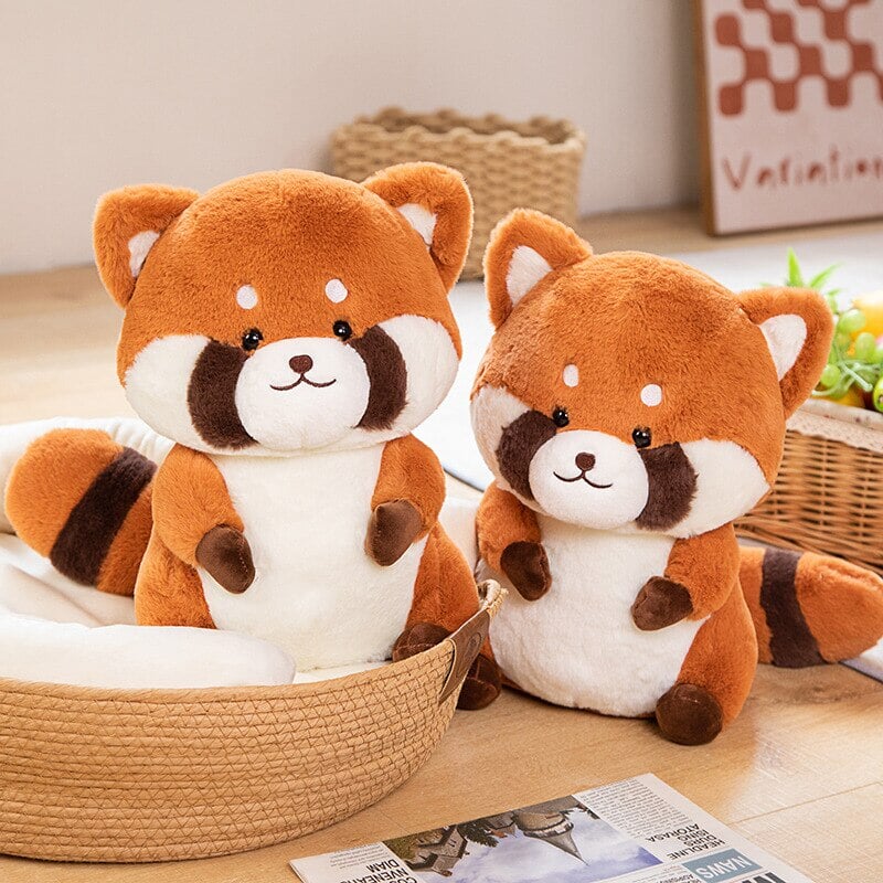 Pippin the Lovely Cute Red Panda Plush-Enchanted peach