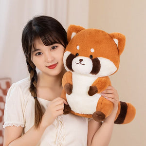 Pippin the Lovely Cute Red Panda Plush-Enchanted peach