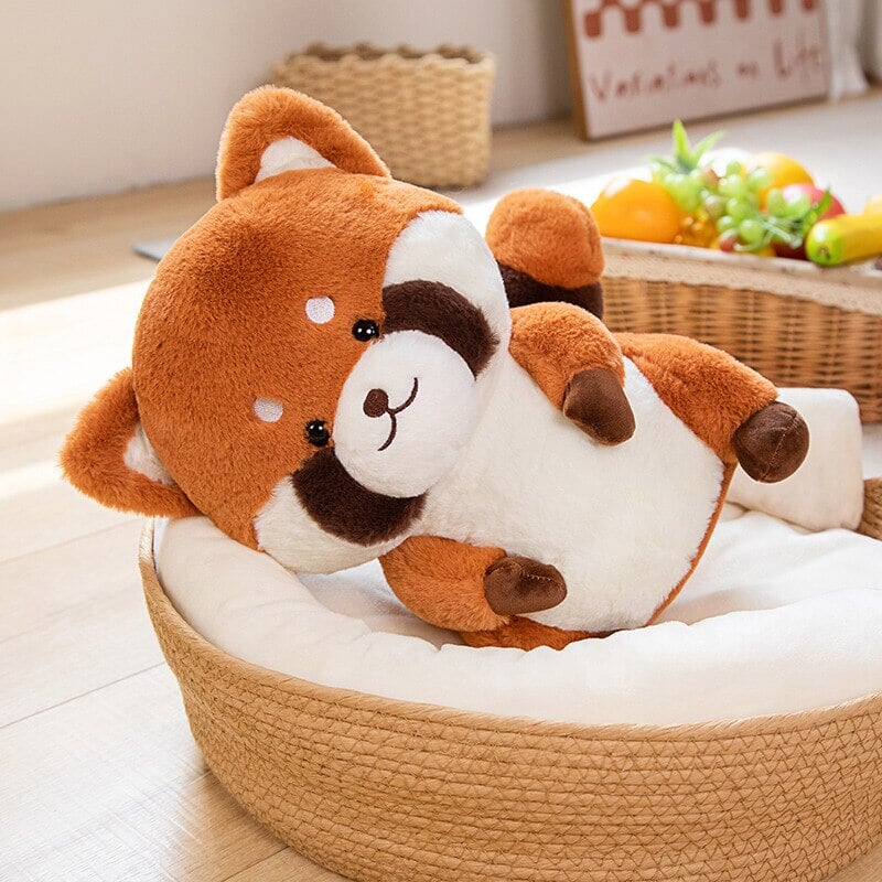 Pippin the Lovely Cute Red Panda Plush-Enchanted peach