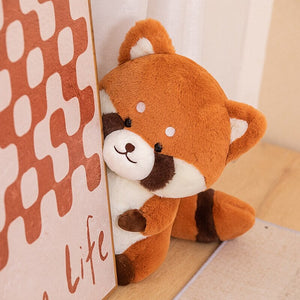 Pippin the Lovely Cute Red Panda Plush-Enchanted peach