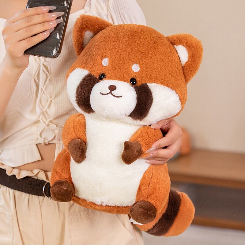 Pippin the Lovely Cute Red Panda Plush-Enchanted peach